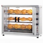 North HK12 Κοτοπουλιέρα Ηλεκτρική 3 σούβλες 9-12 κοτόπουλα 6kW