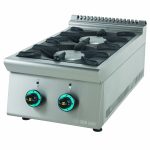 Ser Gas FC2S9 Επιτραπέζια Εστία Αερίου 2 Καυστήρων 14kW (8,5kW + 5,5kW) Σειρά 900
