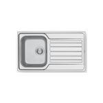 Pyramis Fedra 1B 1D Ένθετος Νεροχύτης Κουζίνας Inox Σατινέ 86x50 cm 100185301