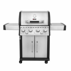 Thermogatz Ψησταριά Υγραερίου GS Grill Superior 4+1+1 Ιnox με Μαντεμένια Σχάρα, 5 Εστίες και Πλαϊνό Μάτι 03.313.331