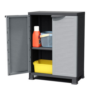 Bormann BPC4000 Δίφυλλη Ντουλάπα Πλαστική με 1 Ράφι 68x38x92εκ. (028796)