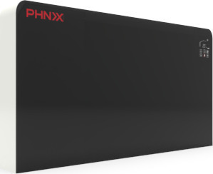 PHNIX PFP-100V-CB Fan Coil Glass νερού ψύξης-θέρμανσης 4,35kw-9,4kw με Μαύρο Τζάμι
