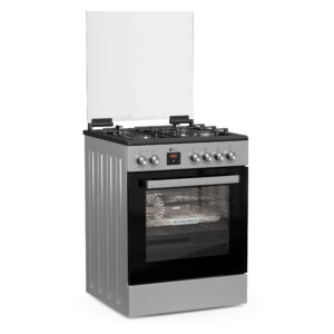 Thermogatz TGS 3980 IX Μικτή Κουζίνα 80lt με Εστίες Υγραερίου και ηλεκτρικό φούρνο Π60εκ. Inox Airfryer (04.401.729)
