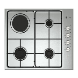 Thermogatz TGS 9211 IX Μικτή Εστία Υγραερίου & Ρεύματος 60cm Inox (04.405.125)