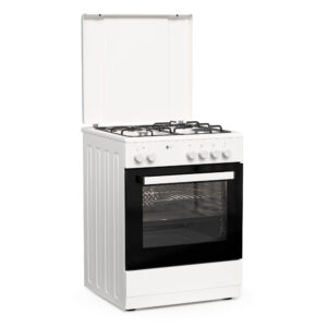 Thermogatz TGS 3501 WH Κουζίνα μικτή με Εστίες Υγραερίου και Ηλεκτρικό Φούρνο 56lt (04.401.066)