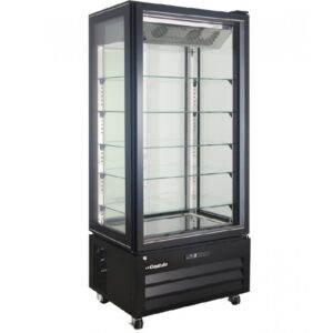 Klimaitalia VICTORIA 85 NFN BLACK Βιτρίνα κατάψυξης πανοραμική 450lt 85x65x195