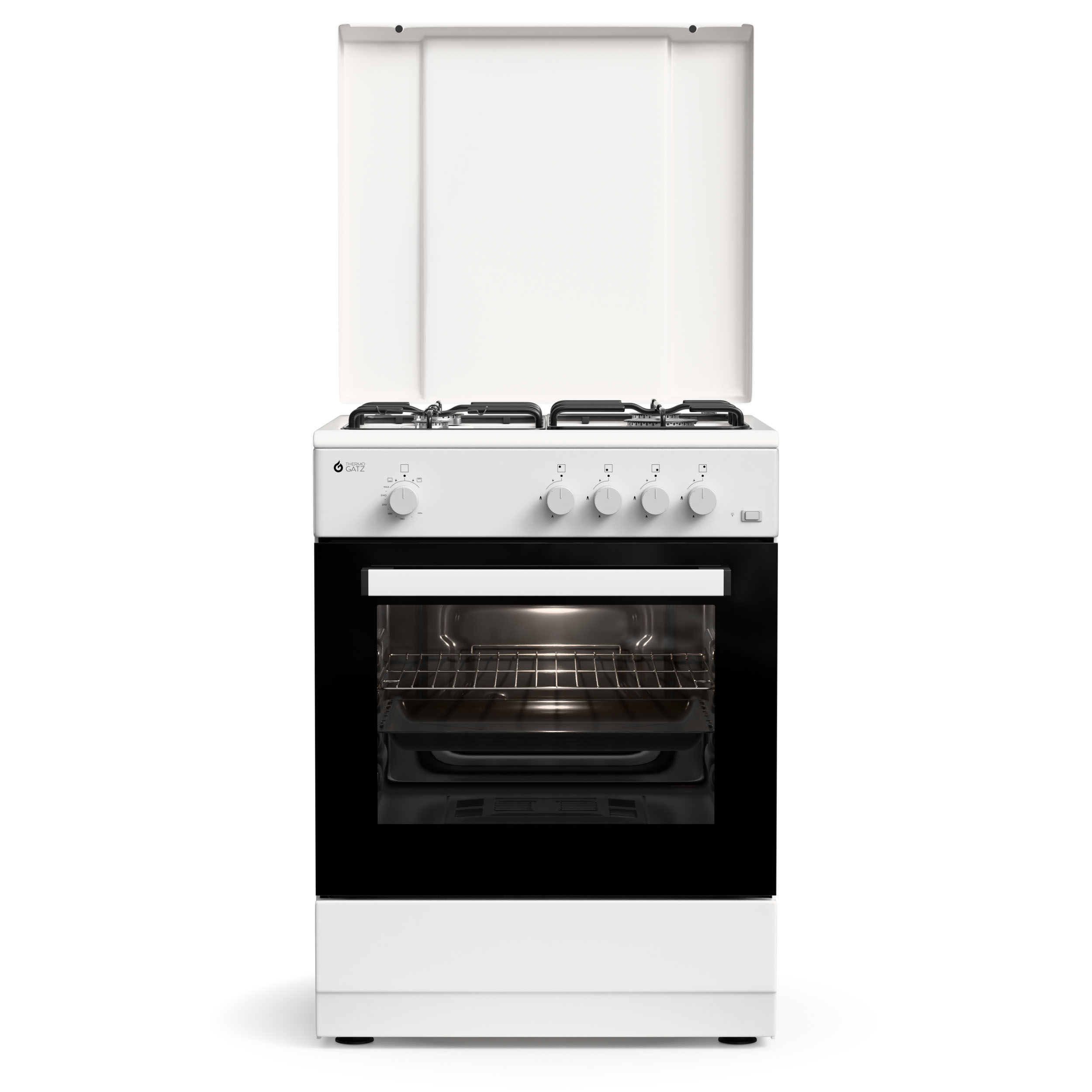 Thermogatz TGS 161 WH Κουζίνα Υγραερίου Λευκή 55lt (04.401.625) - Image 5