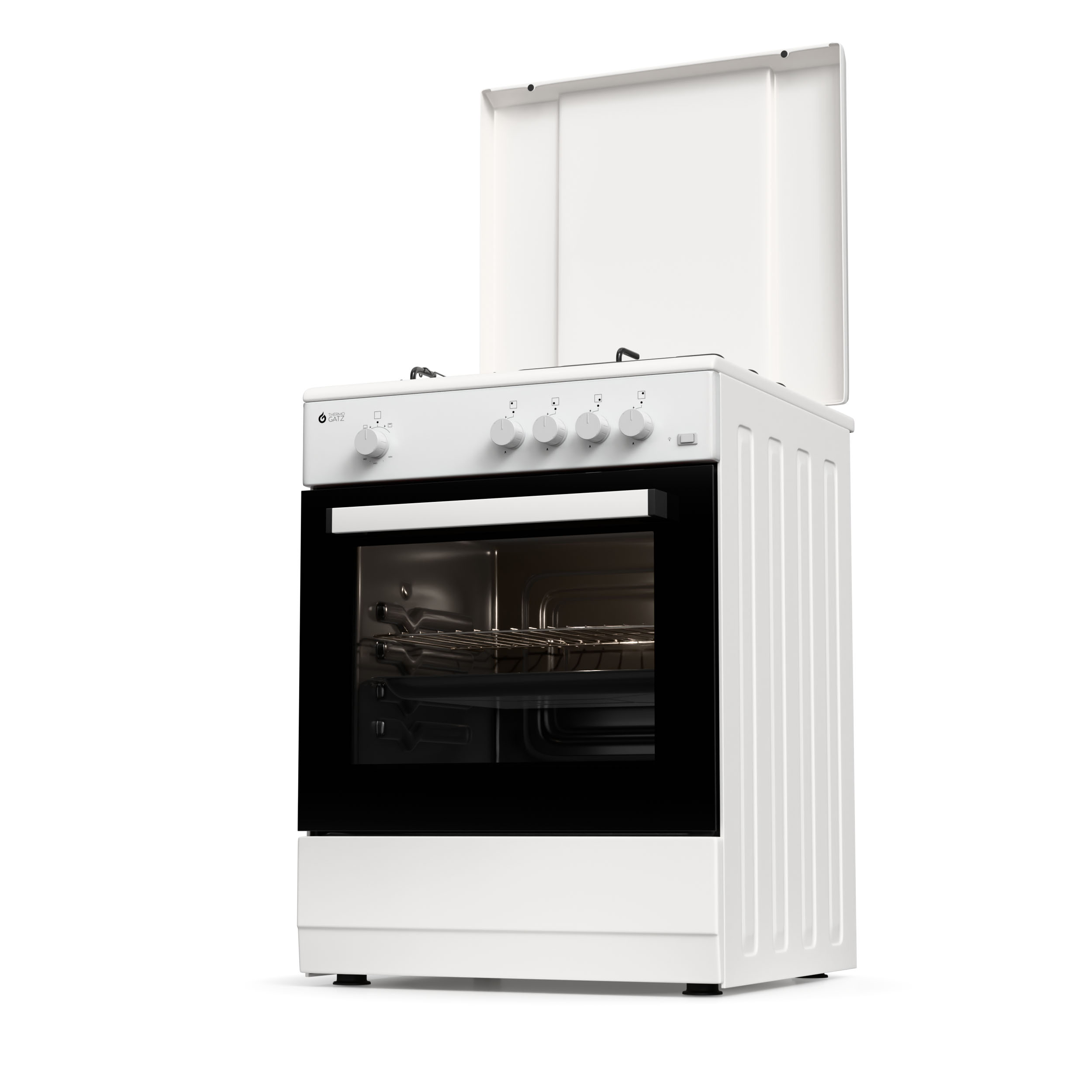 Thermogatz TGS 161 WH Κουζίνα Υγραερίου Λευκή 55lt (04.401.625) - Image 6